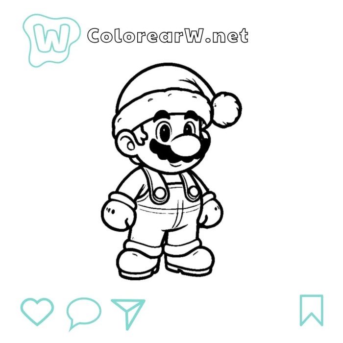 Mario and luigi coloring book