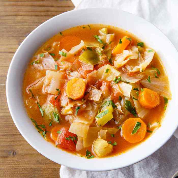 Cabbage diet soup recipe ingredients