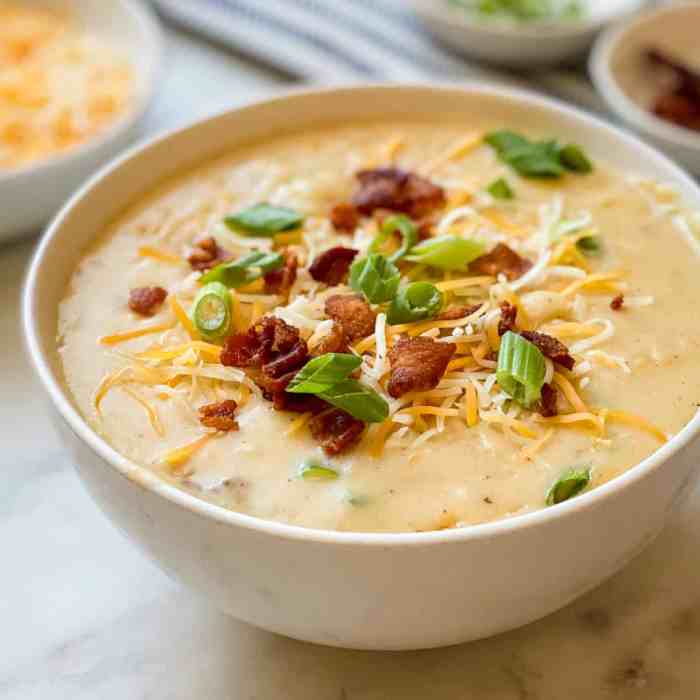 Best cheesy potato soup recipe