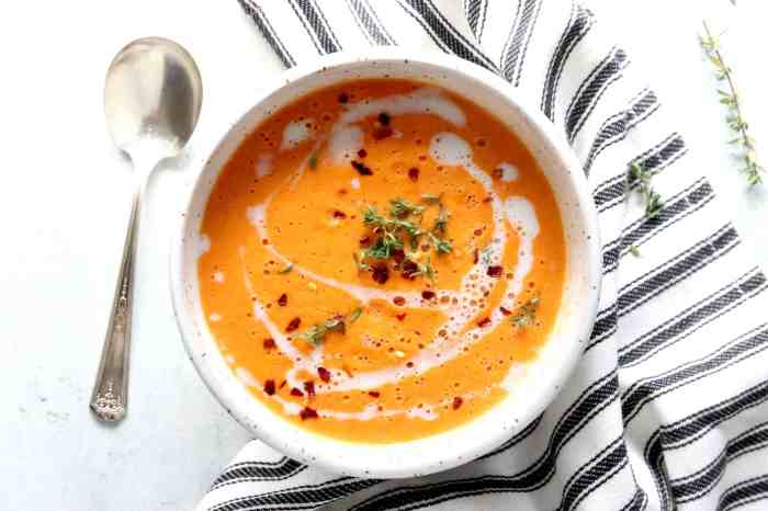 Creamy roasted tomato soup recipe