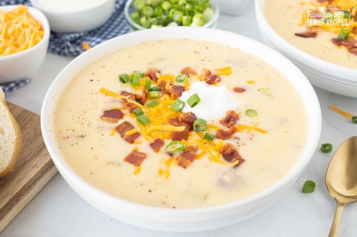 Best cheesy potato soup recipe