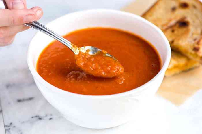 Simple homemade tomato soup recipe