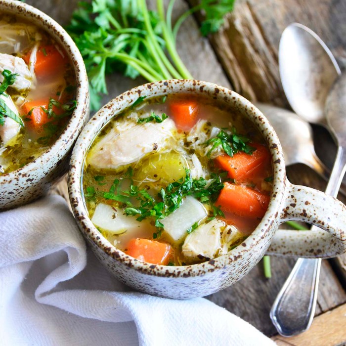 Bone broth chicken soup recipe