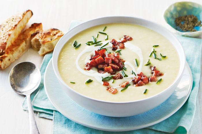 Cream of potato and bacon soup recipe