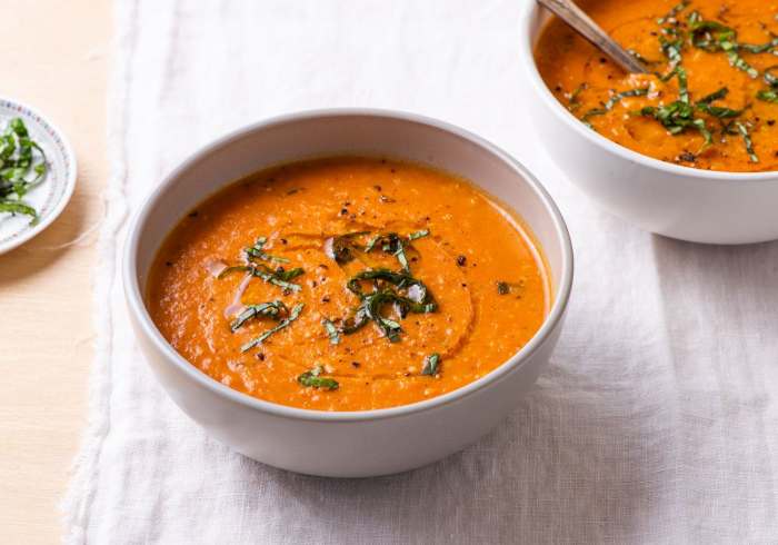 Tomato soup recipe coconut milk