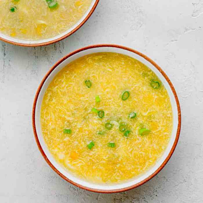 Corn egg soup recipe