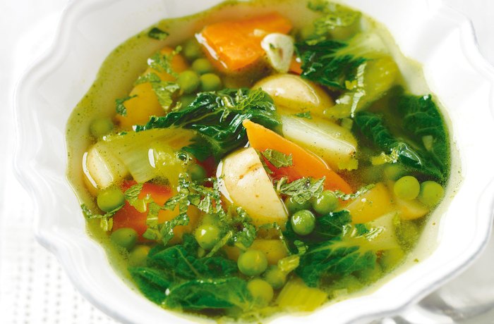 Veggie soup diet recipe