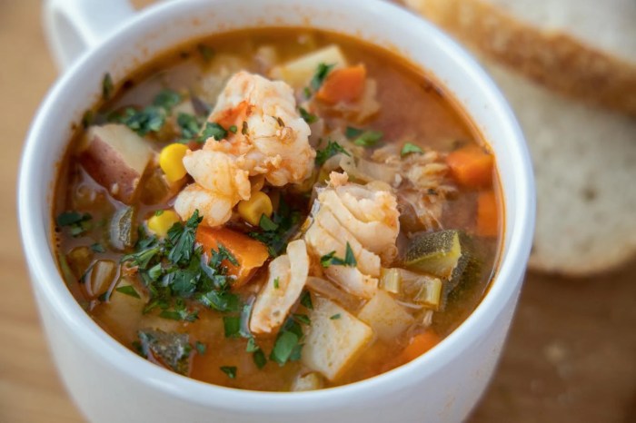 Spicy seafood soup recipe