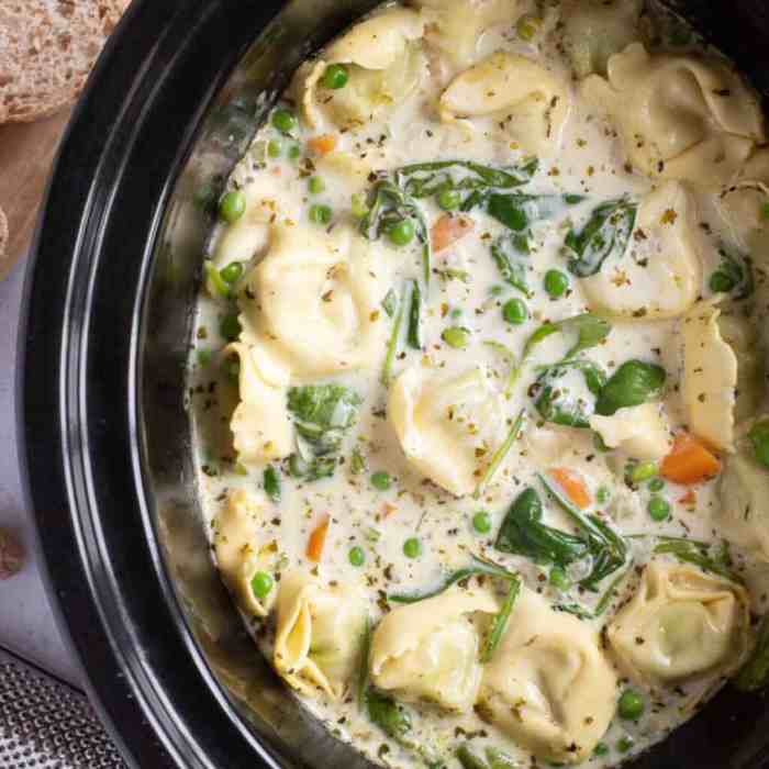 Crockpot tortellini soup recipe