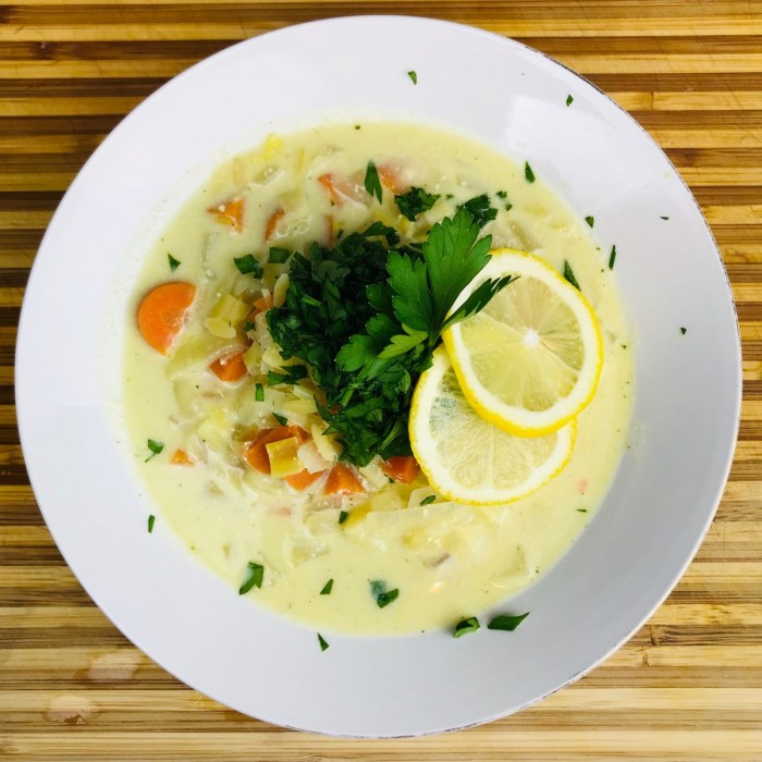 Avgolemono soup recipe without chicken