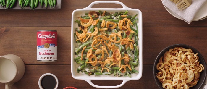 Campbell soup string bean casserole recipe